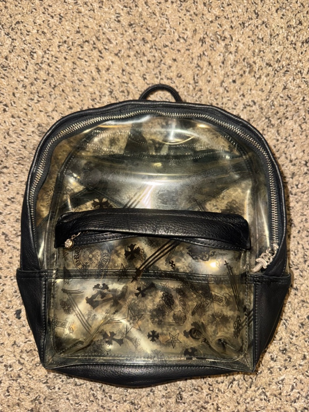 Chrome hearts clear back pack